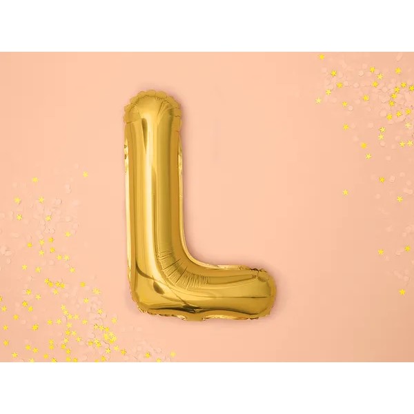 Folijski balon 35cm, slovo L, gold - Slika 2
