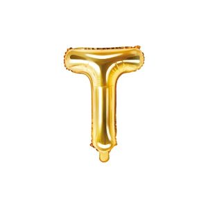 Folijski balon 35cm, slovo T, gold