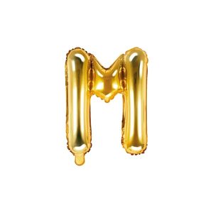 Folijski balon 35cm, slovo M, gold