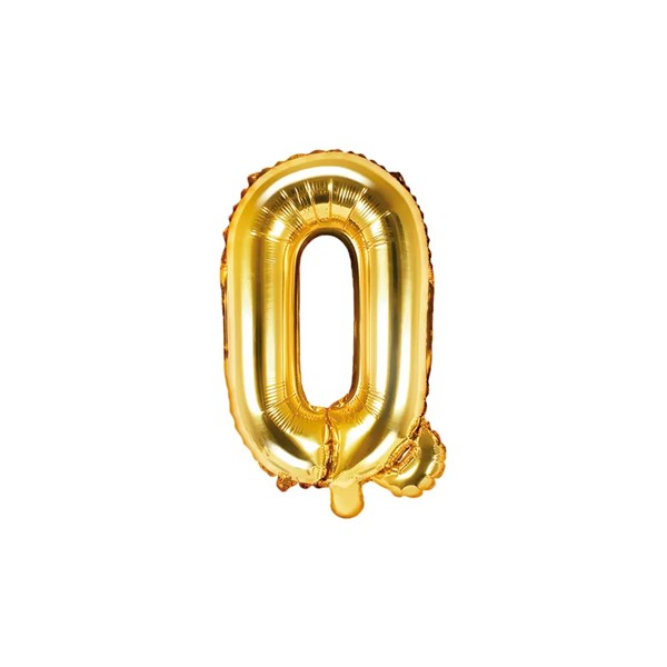 Folijski balon 35cm, slovo Q, gold
