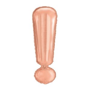 Folijski balon 80cm, znak !, rose gold