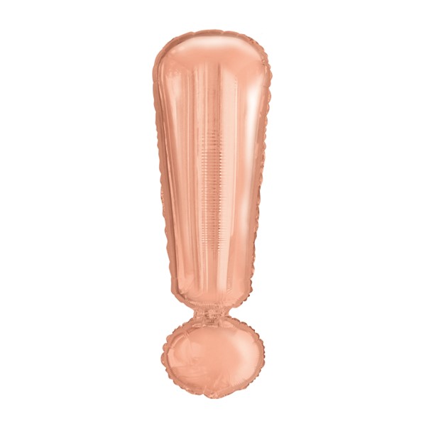 Folijski balon 80cm, znak !, rose gold