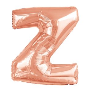 Folijski balon 80cm, slovo Z, rose gold