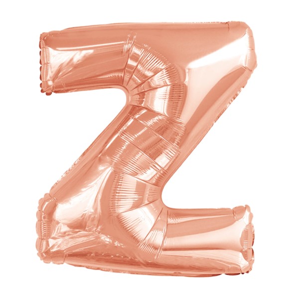 Folijski balon 80cm, slovo Z, rose gold