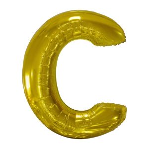 Folijski balon 80cm, slovo C, gold