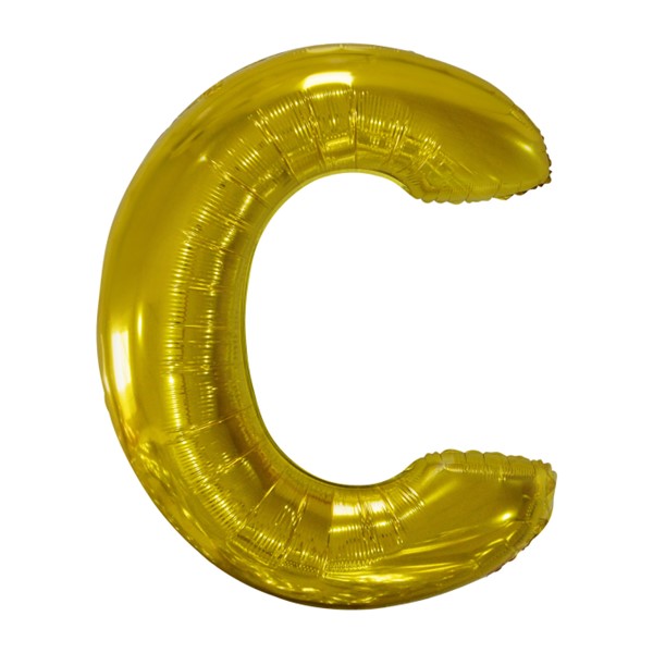 Folijski balon 80cm, slovo C, gold