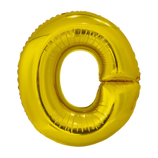 Folijski balon 80cm, slovo O, gold