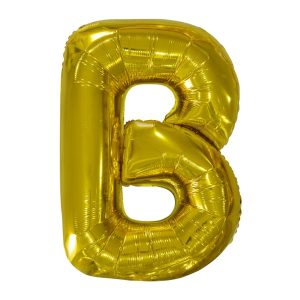 Folijski balon 80cm, slovo B, gold