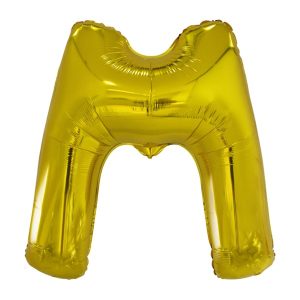 Folijski balon 80cm, slovo M, gold