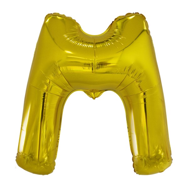 Folijski balon 80cm, slovo M, gold