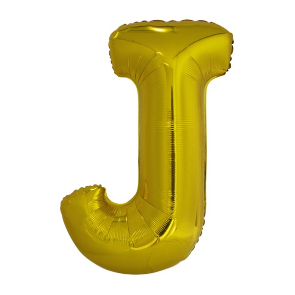 Folijski balon 80cm, slovo J, gold
