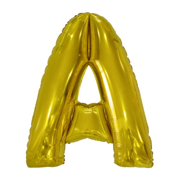 Folijski balon 80cm, slovo A, gold