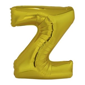Folijski balon 80cm, slovo Z, gold