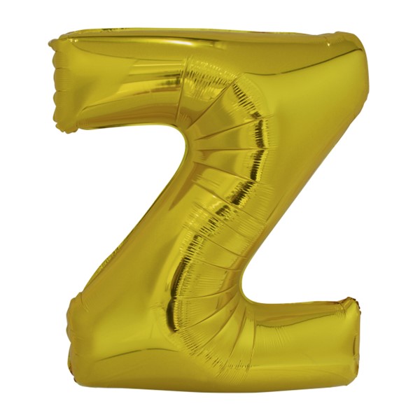 Folijski balon 80cm, slovo Z, gold