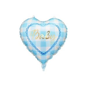Folijski balon plavo srce, Baby, 35 cm