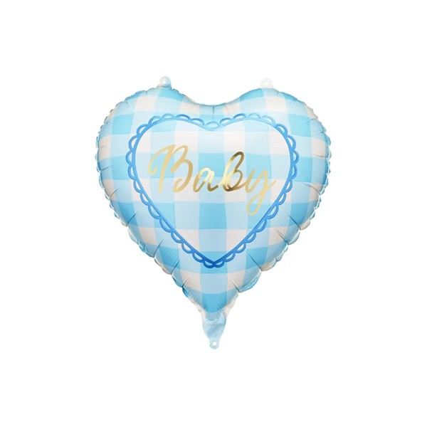 Folijski balon plavo srce, Baby, 35 cm