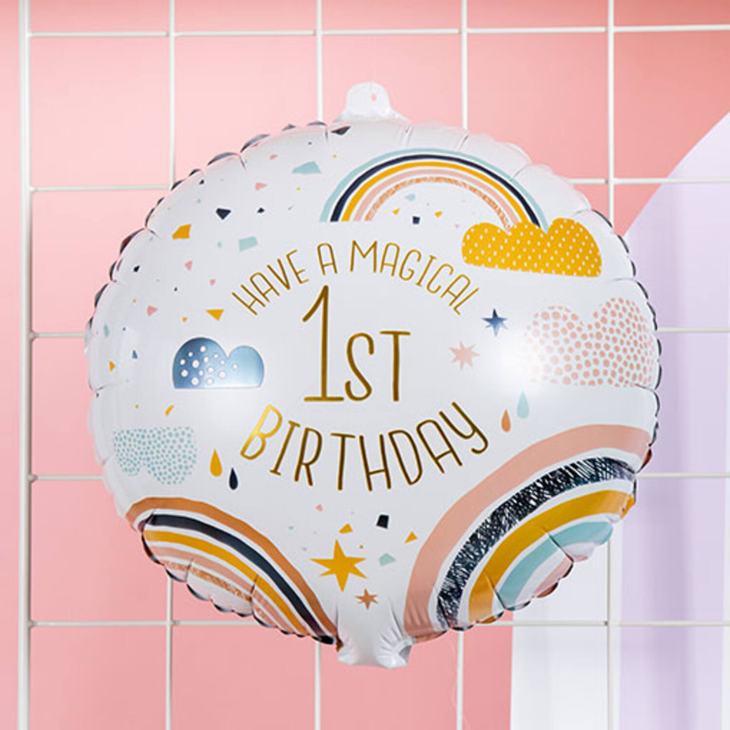Folijski balon 1. rođendan, 45 cm - Slika 2