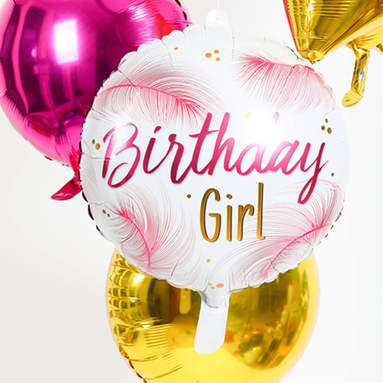 Folijski balon Birthday Girl, 45 cm - Slika 2