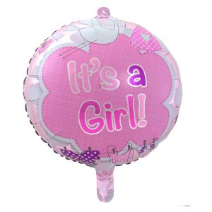 Folijski balon It's a Girl, 43 cm