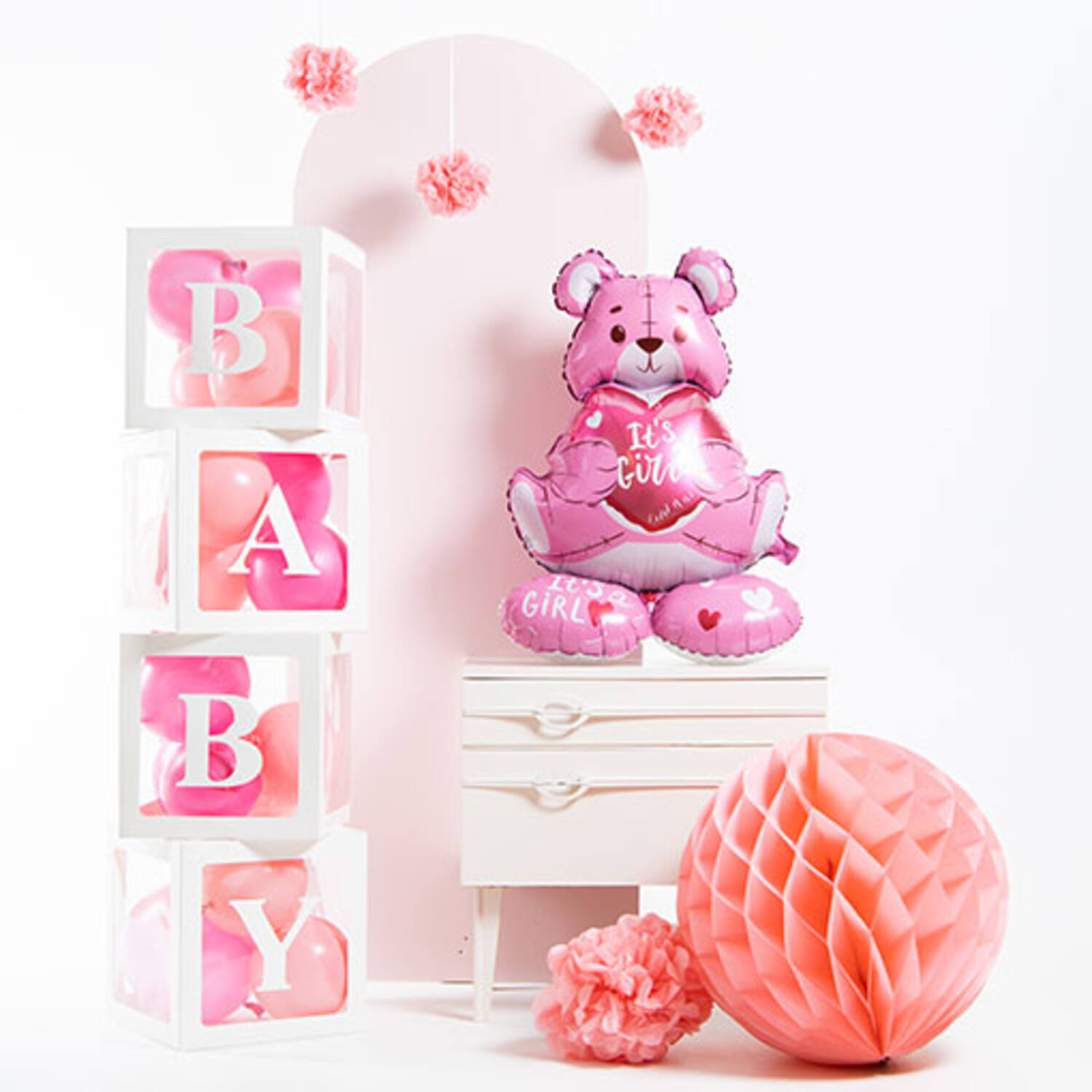Folijski balon medvjedić It's a girl, 61 cm - Slika 2