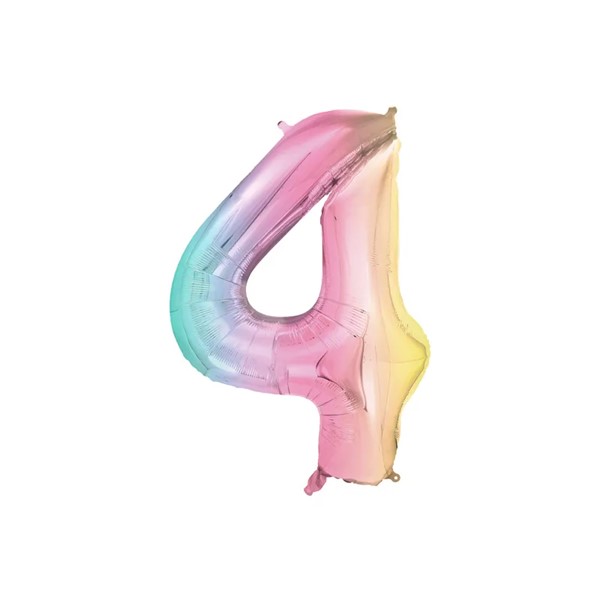 Folijski baloni brojevi 0-9, iridescent, 86 cm - Slika 10