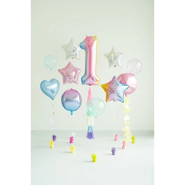 Folijski baloni brojevi 0-9, iridescent, 86 cm - Slika 5