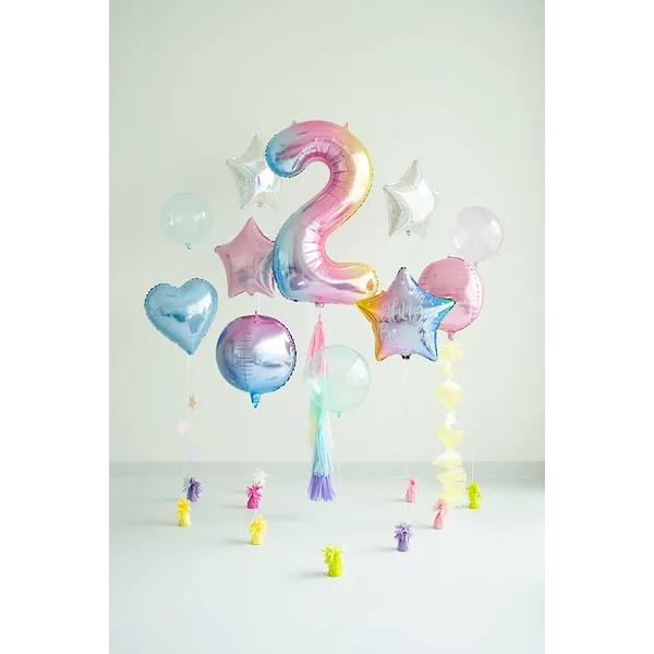 Folijski baloni brojevi 0-9, iridescent, 86 cm - Slika 7
