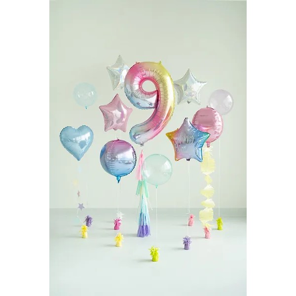 Folijski baloni brojevi 0-9, iridescent, 86 cm - Slika 18