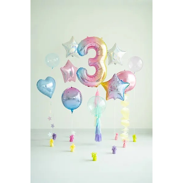 Folijski baloni brojevi 0-9, iridescent, 86 cm - Slika 9