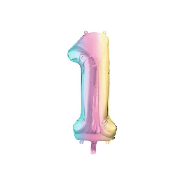 Folijski baloni brojevi 0-9, iridescent, 86 cm - Slika 4