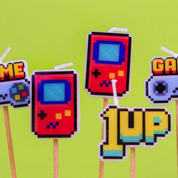 Rođendanske svjećice, Game on, 5 kom - Slika 3