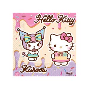 Party salvete Hello Kitty 33x33 cm, 20 kom