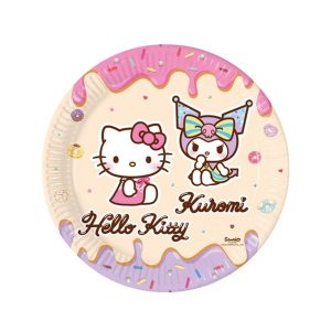Party tanjur Hello Kitty 23 cm, 8 kom