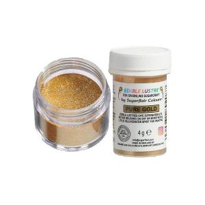 Sugarflair jestive šljokice, zlatne, Pure Gold, 4 g