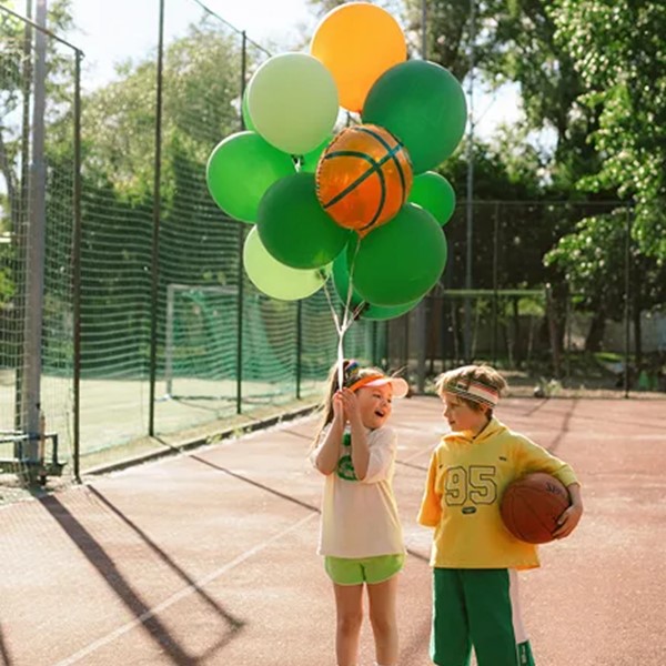 Folijski balon košarkaška lopta, 35 cm - Slika 2