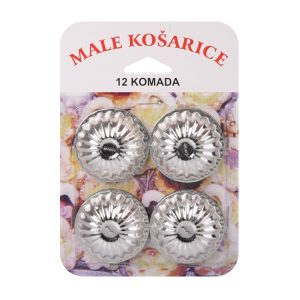 Kalupi za male košarice, 12 kom