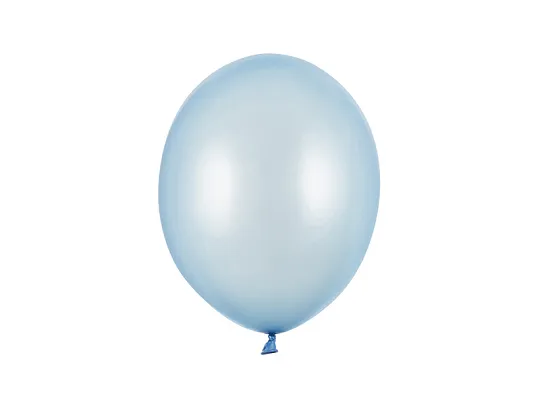 Metallic balon 27 cm, plavi, Baby Blue, 100 kom