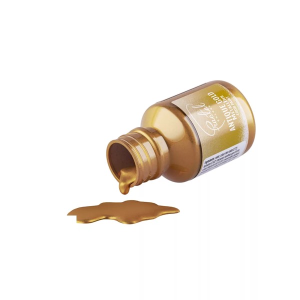 Metalik boja za kolače, Antique Gold, 30 ml - Slika 2