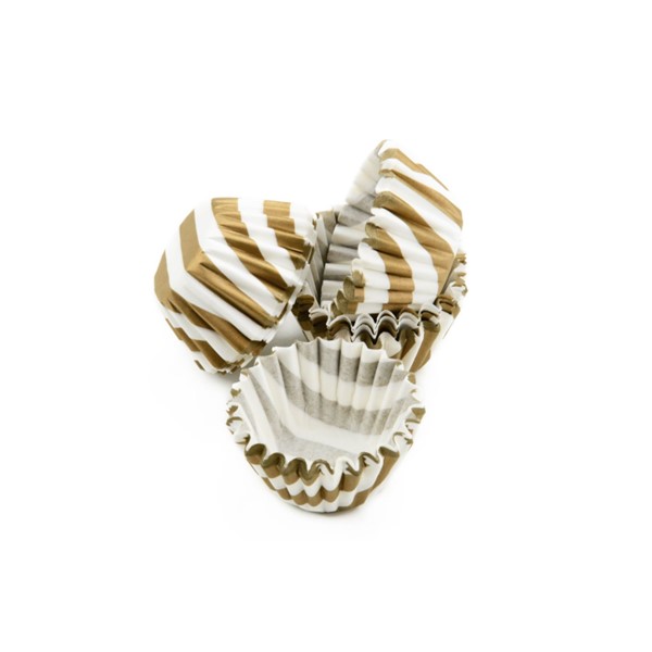 Košarice za praline i mini muffine, White Gold, 100 kom