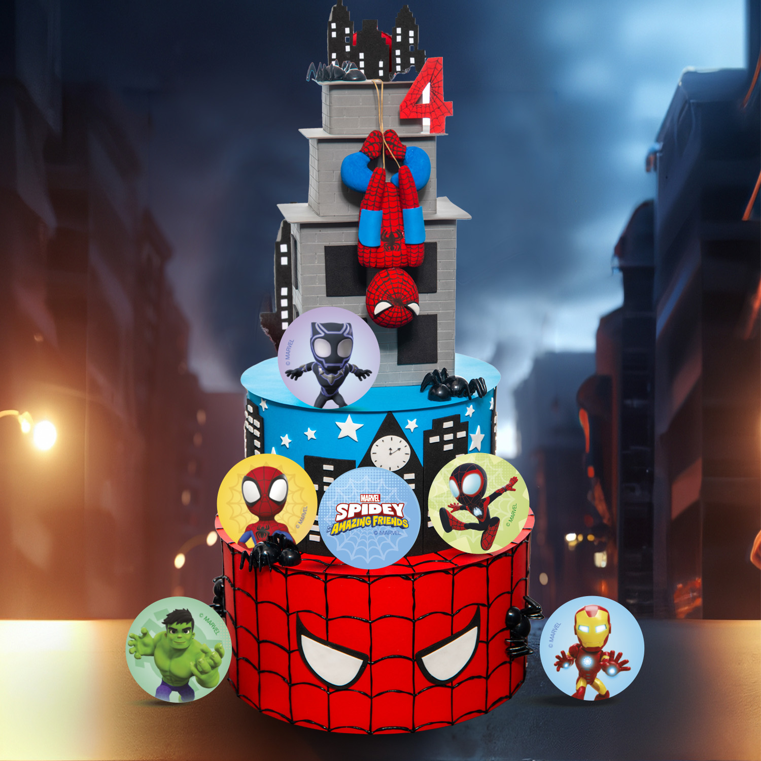Mini pokrivke za tortu/muffine, Spiderman - Slika 3