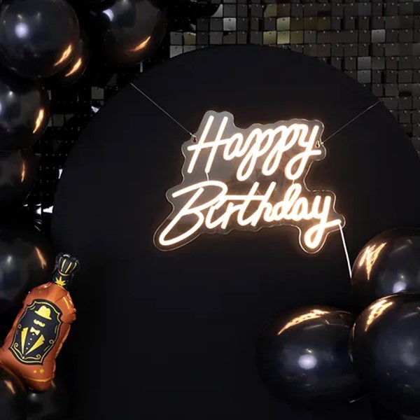Neonska dekoracija, Happy Birthday, 40x29.5cm - Slika 2