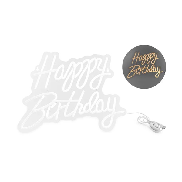 Neonska dekoracija, Happy Birthday, 40x29.5cm