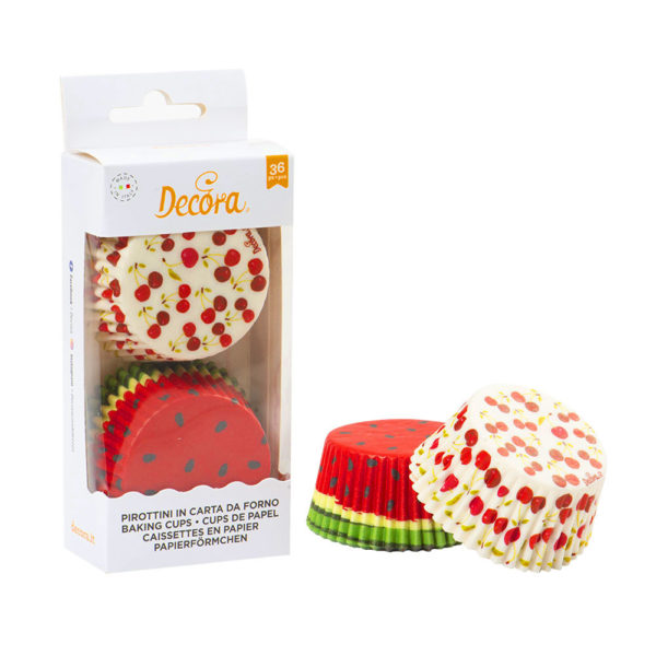 Papirnate košarice za muffine Summer fruits, 36 kom
