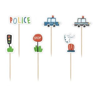 Kartonski topperi policija, 6 kom