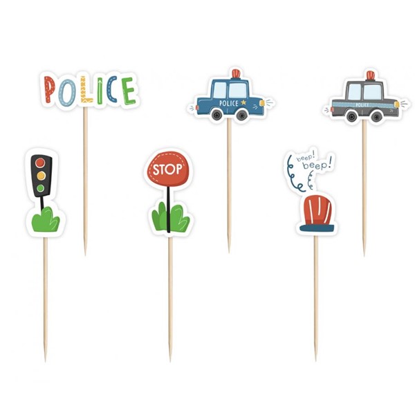 Kartonski topperi policija, 6 kom
