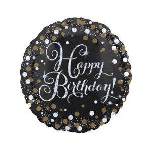 Folijski balon Happy Birthday, 45 cm