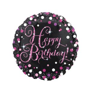 Folijski balon Happy Birthday, 45 cm