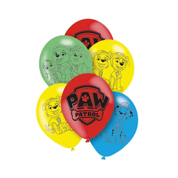 Baloni Paw Patrol 27 cm, 6 kom