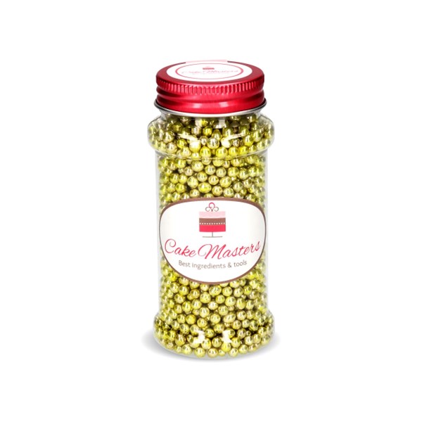 Šećerne perlice, zlatne, 100 g