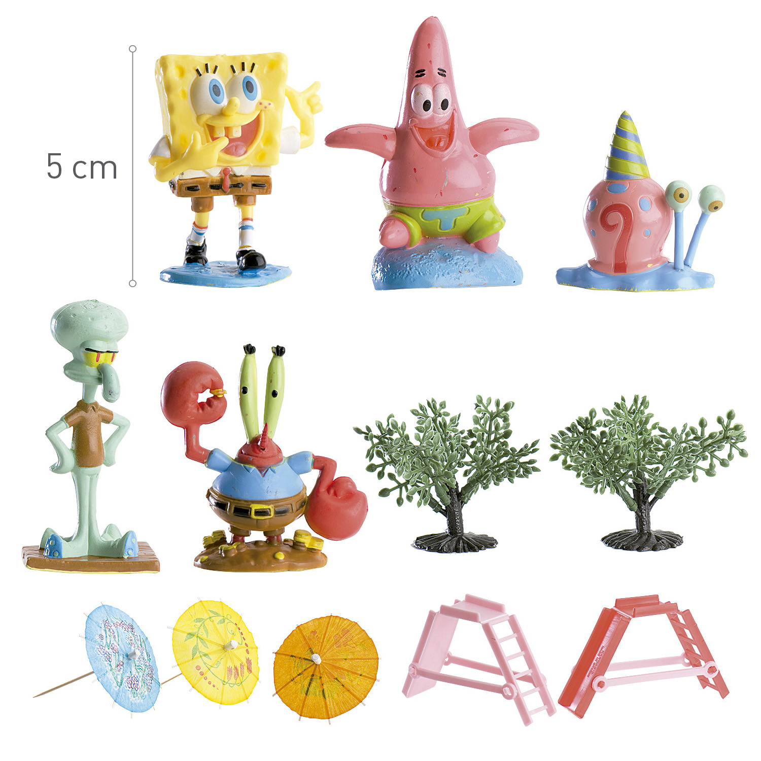 Spužva Bob, set ukrasa za tortu - Slika 3